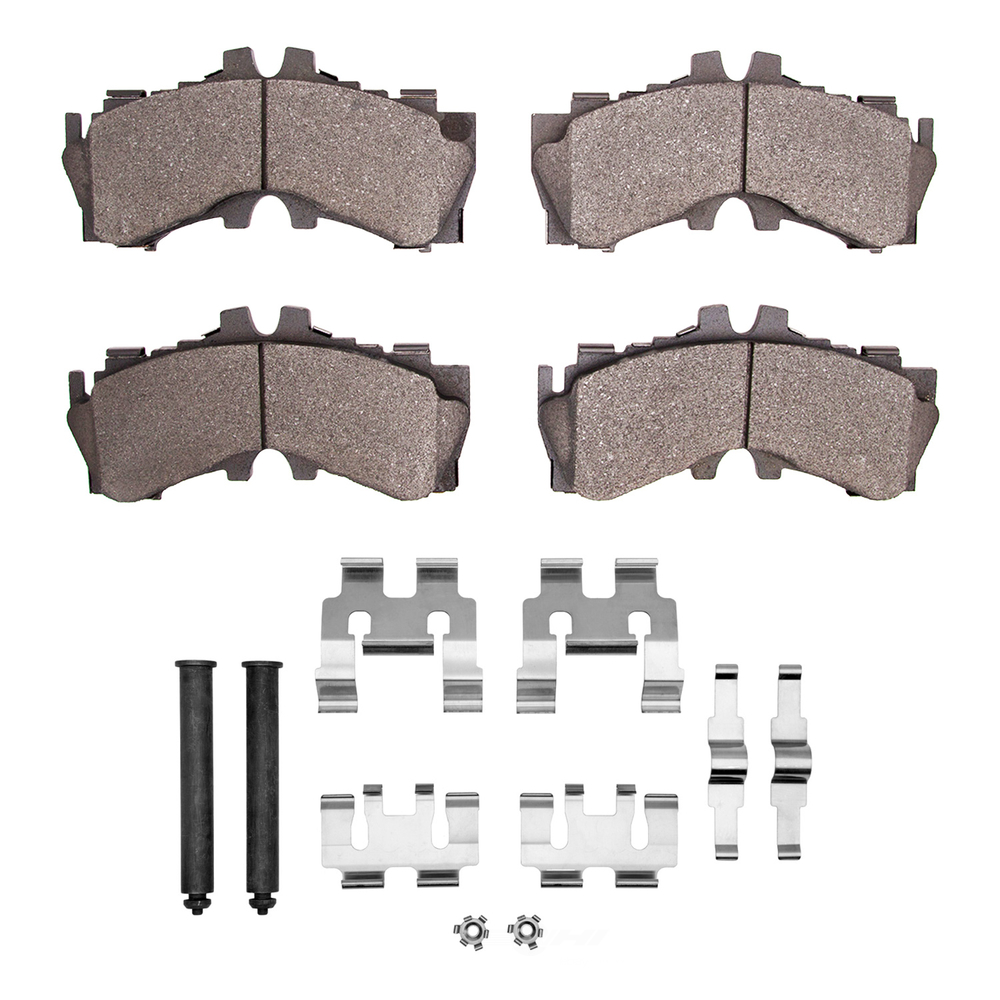 DFC - DFC 5000 Advanced Brake Pads - Low Metallic and Hardware Kit (Front) - DF1 1551-2062-01
