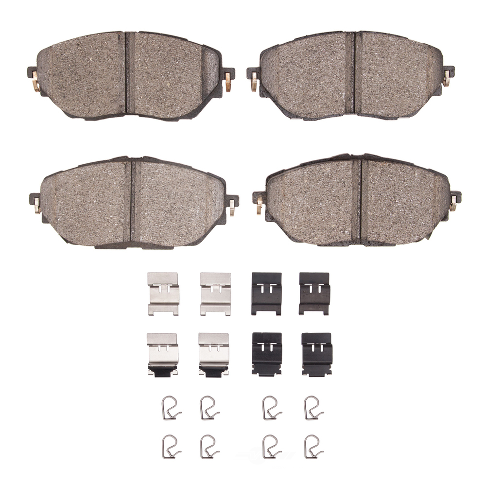 DFC - DFC 5000 Advanced Brake Pads - Ceramic and Hardware Kit (Front) - DF1 1551-2065-01