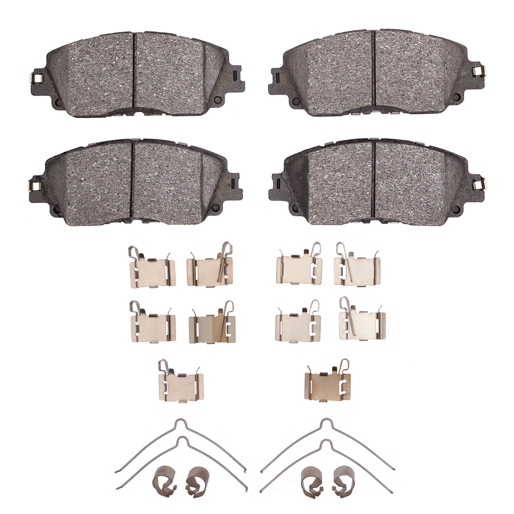 DFC - DFC 5000 Advanced Brake Pads - Ceramic and Hardware Kit (Front) - DF1 1551-2076-01