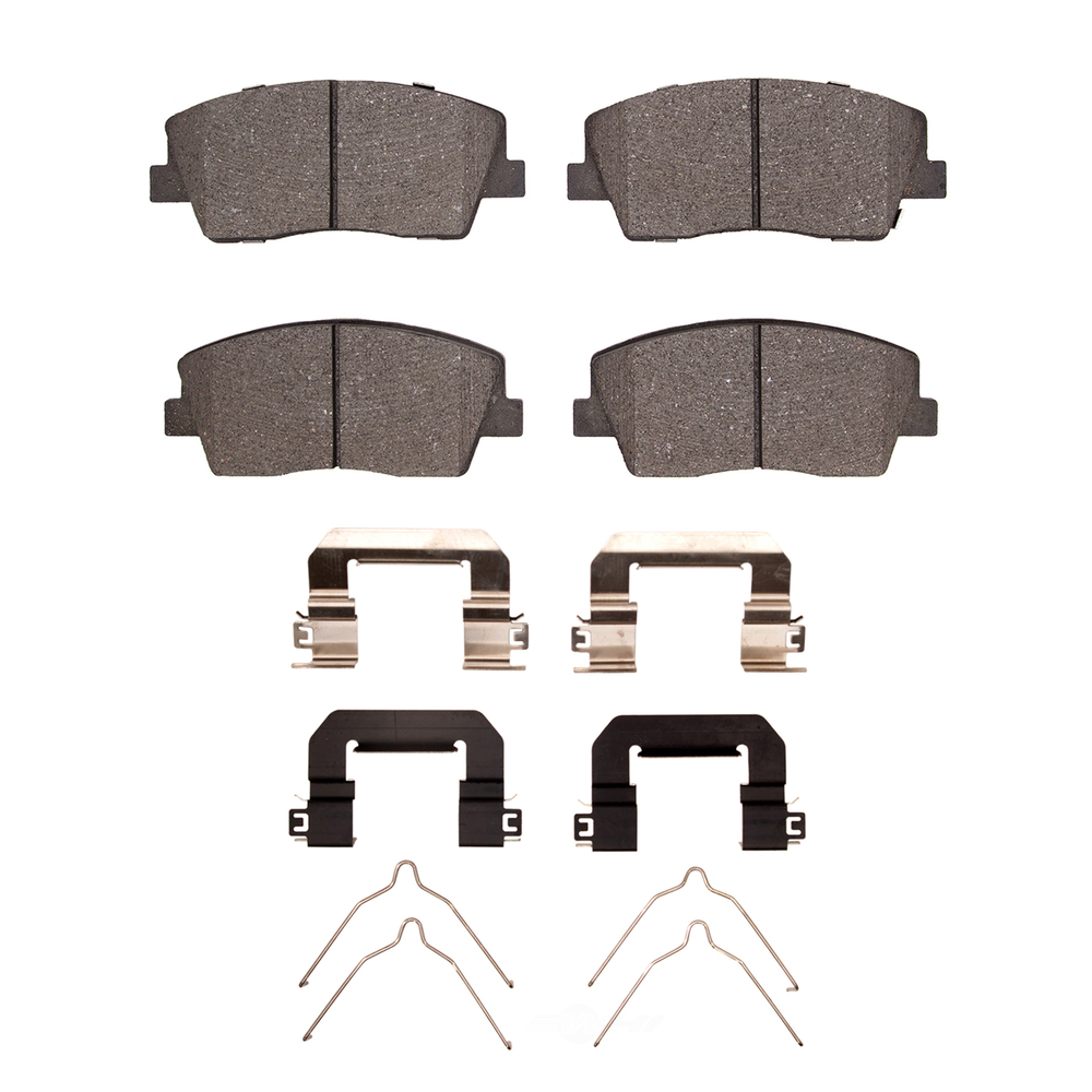 DFC - DFC 5000 Advanced Brake Pads - Ceramic and Hardware Kit (Front) - DF1 1551-2117-01