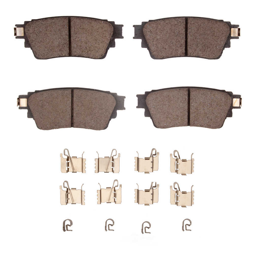 DFC - DFC 5000 Advanced Brake Pads - Ceramic and Hardware Kit (Rear) - DF1 1551-2135-01