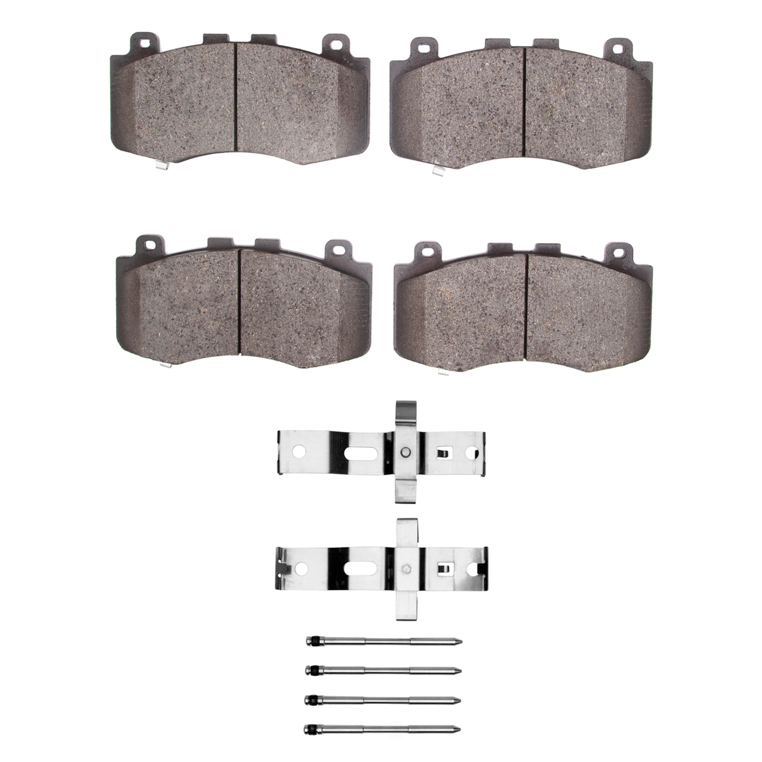 DFC - DFC 5000 Advanced Brake Pads - Low Metallic and Hardware Kit (Front) - DF1 1551-2152-01