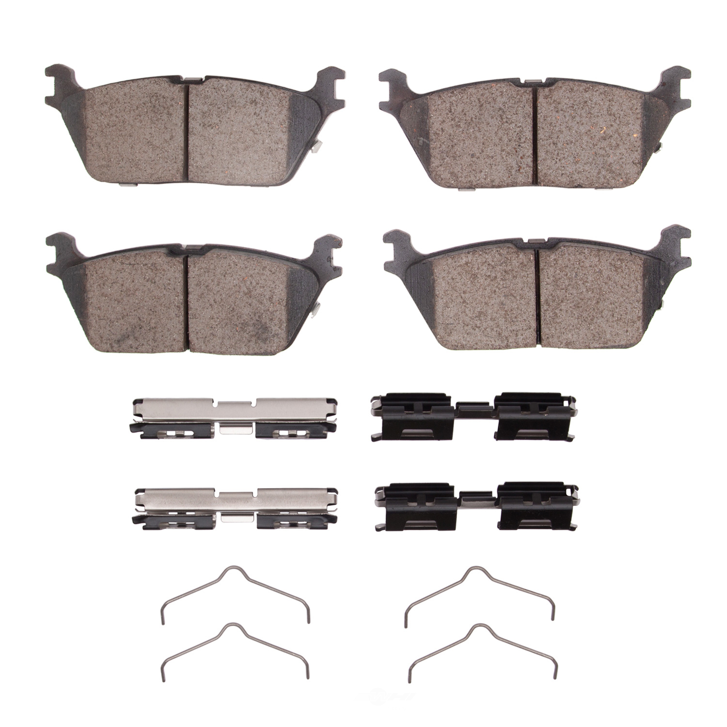 DFC - DFC 3000 Semi-metallic Brake Pads And Hardware Kit - DF1 1311-2169-01