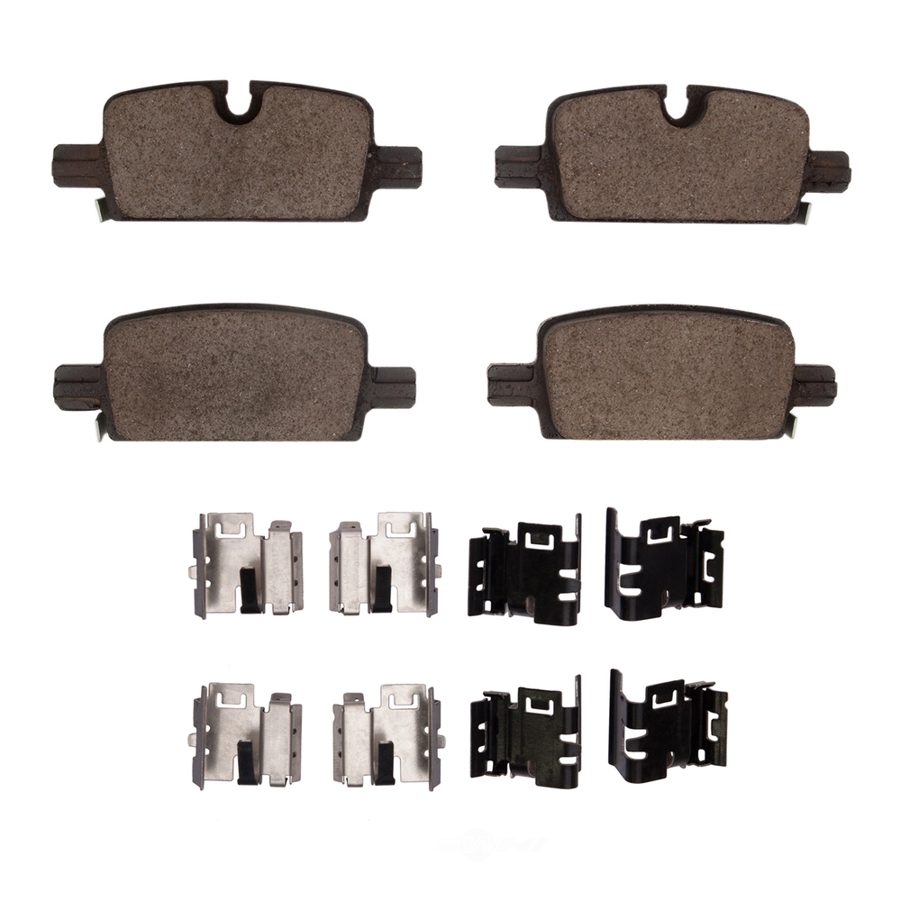 DFC - DFC 5000 Advanced Brake Pads - Low Metallic and Hardware Kit (Rear) - DF1 1552-2174-01