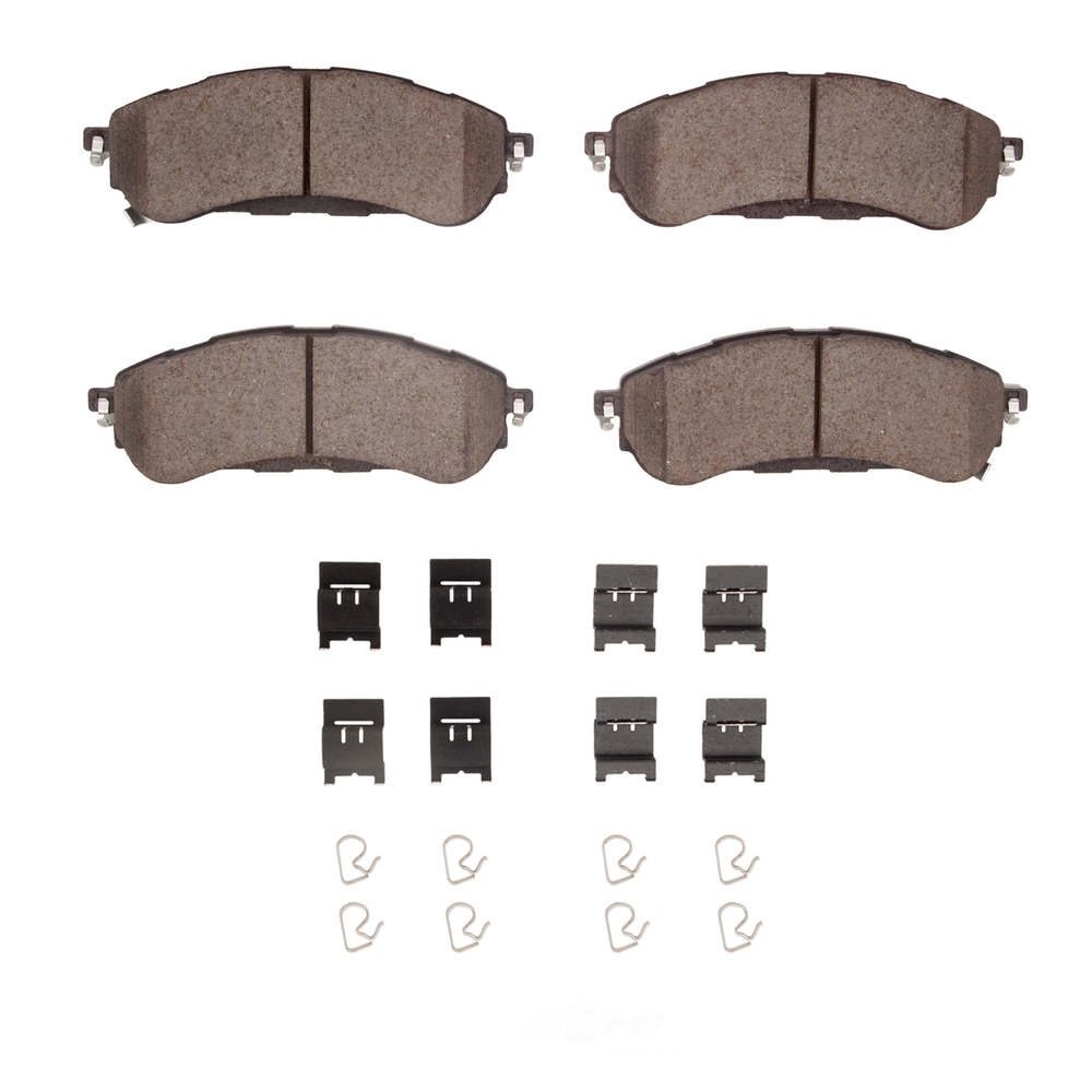 DFC - DFC 5000 Advanced Brake Pads - Ceramic and Hardware Kit (Rear) - DF1 1551-2208-01
