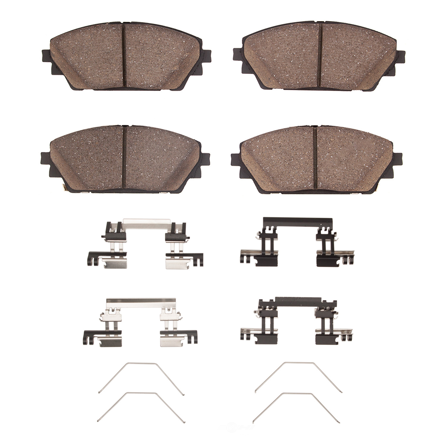 DFC - DFC 5000 Advanced Brake Pads - Ceramic and Hardware Kit (Front) - DF1 1551-2218-01