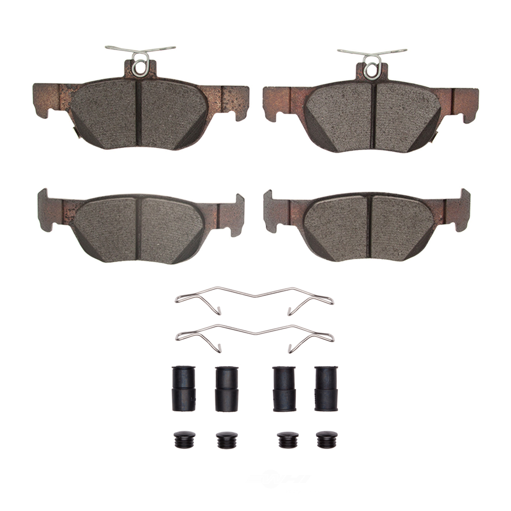 DFC - DFC 5000 Advanced Brake Pads - Ceramic and Hardware Kit (Rear) - DF1 1551-2219-01