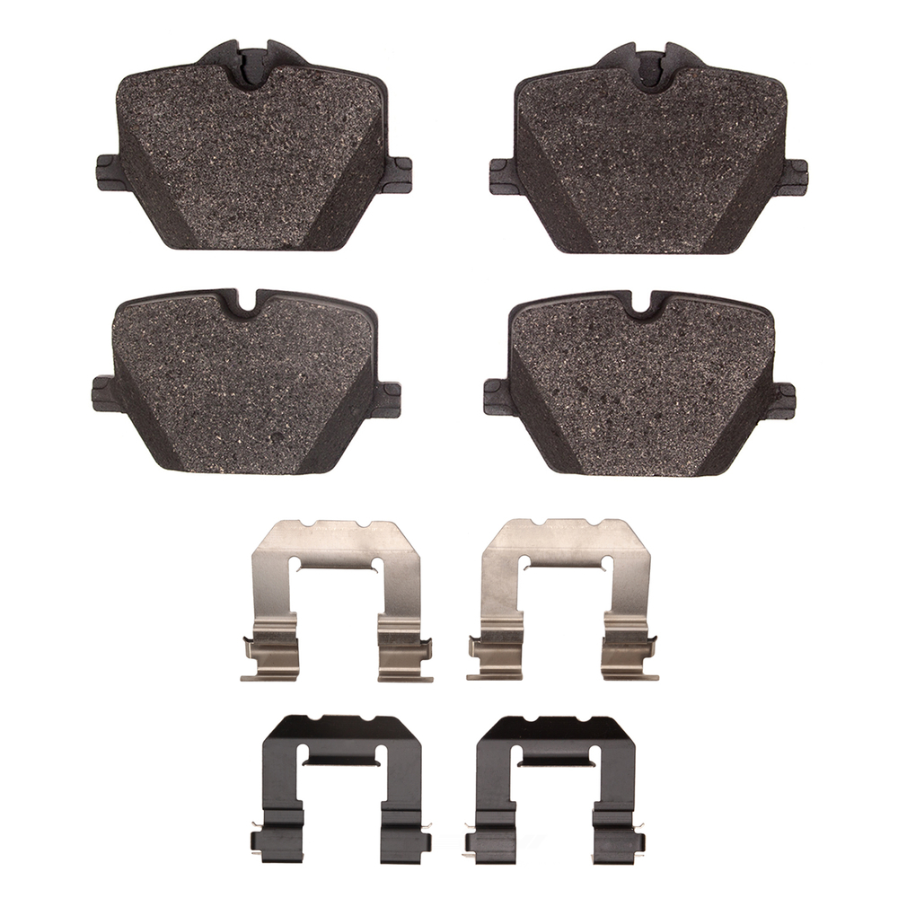 DFC - DFC 5000 Advanced Brake Pads - Low Metallic and Hardware Kit (Rear) - DF1 1551-2220-01