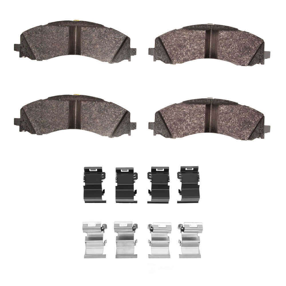 DFC - DFC 5000 Advanced Brake Pads - Semi Metallic and Hardware Kit (Front) - DF1 1551-2223-01