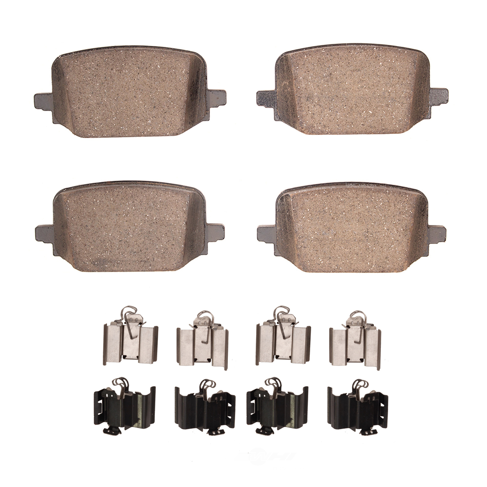 DFC - DFC 5000 Advanced Brake Pads - Ceramic and Hardware Kit (Rear) - DF1 1551-2232-01