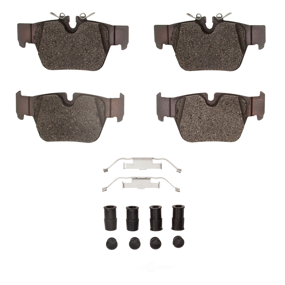 DFC - DFC 5000 Advanced Brake Pads - Low Metallic and Hardware Kit (Rear) - DF1 1551-2240-01