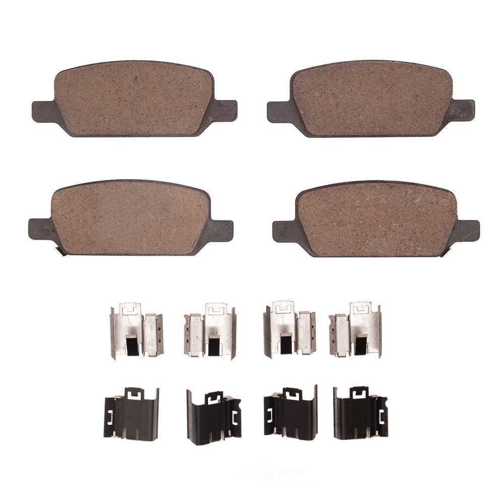 DFC - DFC 5000 Advanced Brake Pads - Ceramic and Hardware Kit (Rear) - DF1 1551-2283-01