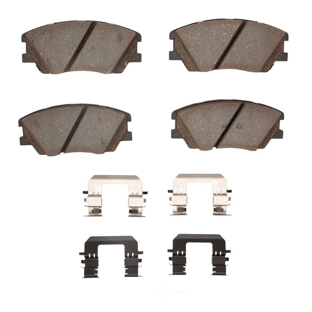 DFC - DFC 5000 Advanced Brake Pads - Ceramic and Hardware Kit (Front) - DF1 1551-2287-01