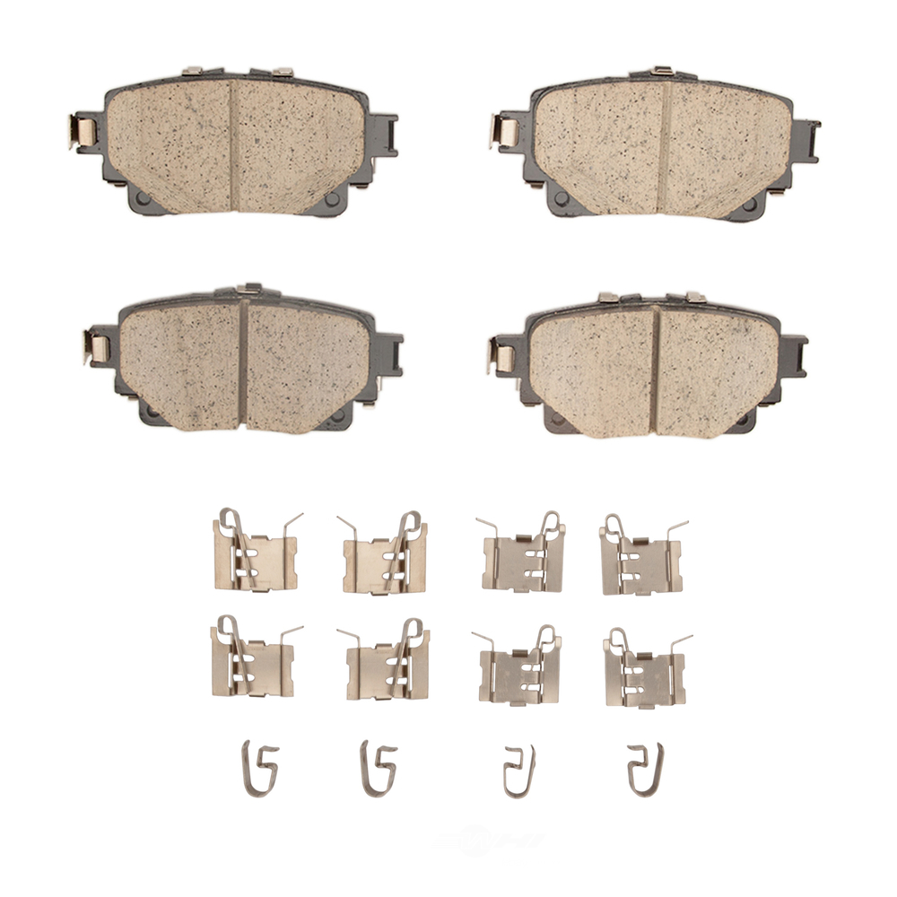 DFC - DFC 5000 Advanced Brake Pads - Ceramic and Hardware Kit (Rear) - DF1 1551-2305-01