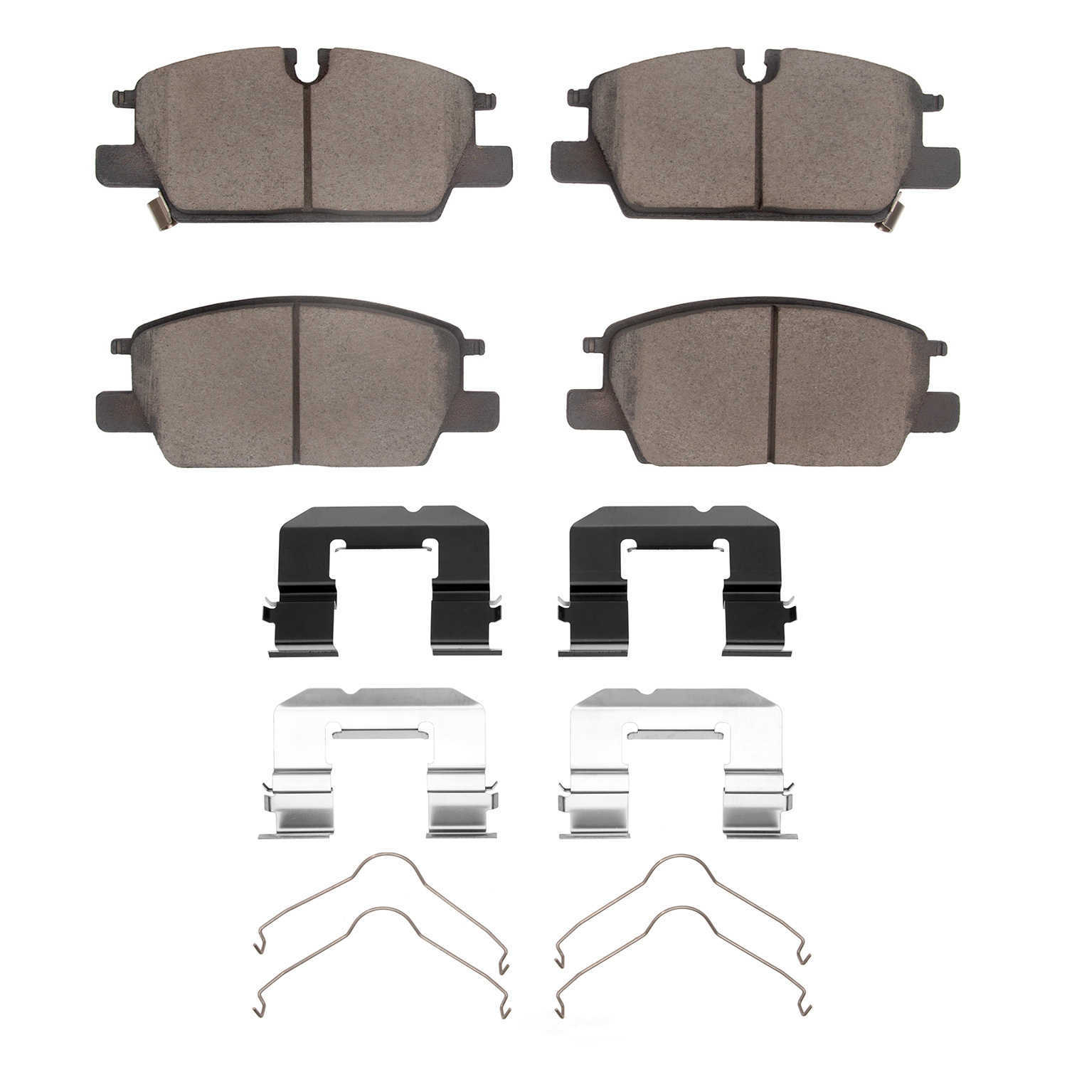 DFC - DFC 5000 Advanced Brake Pads - Ceramic and Hardware Kit (Front) - DF1 1551-2345-01