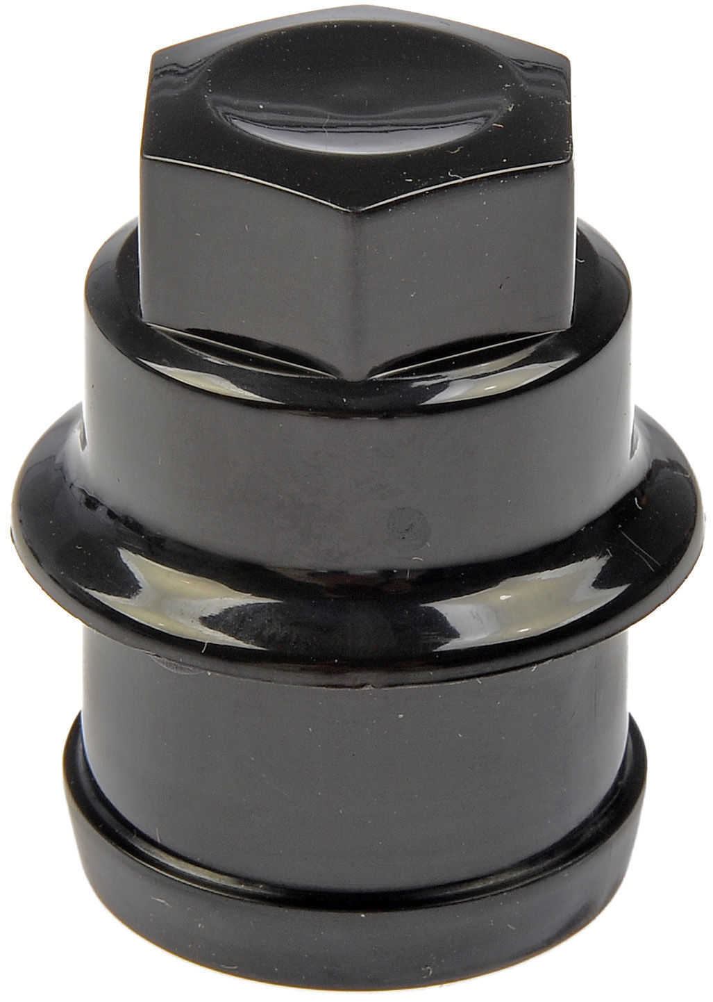 Cache-écrou de roue noir M27-2.0, hexagonal 22 mm