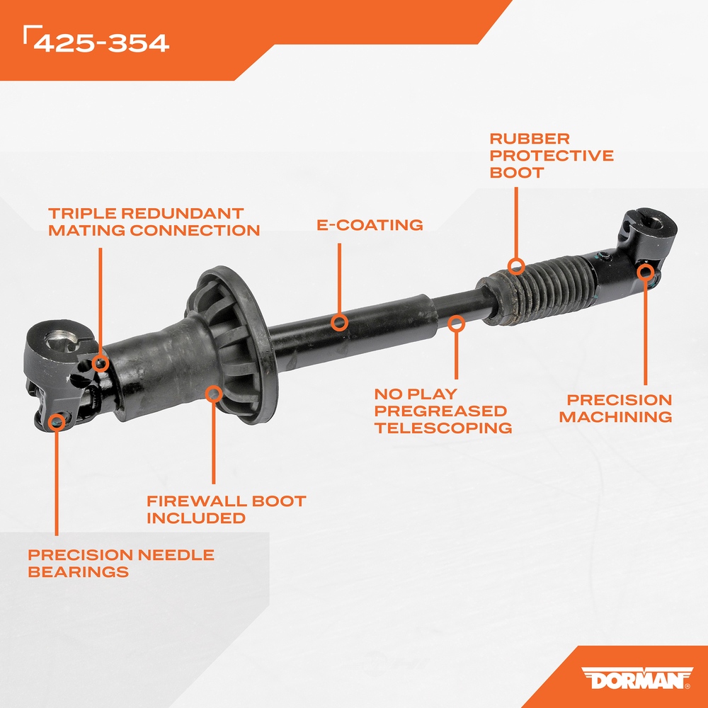 DORMAN OE SOLUTIONS - Steering Shaft (Lower) - DRE 425-354