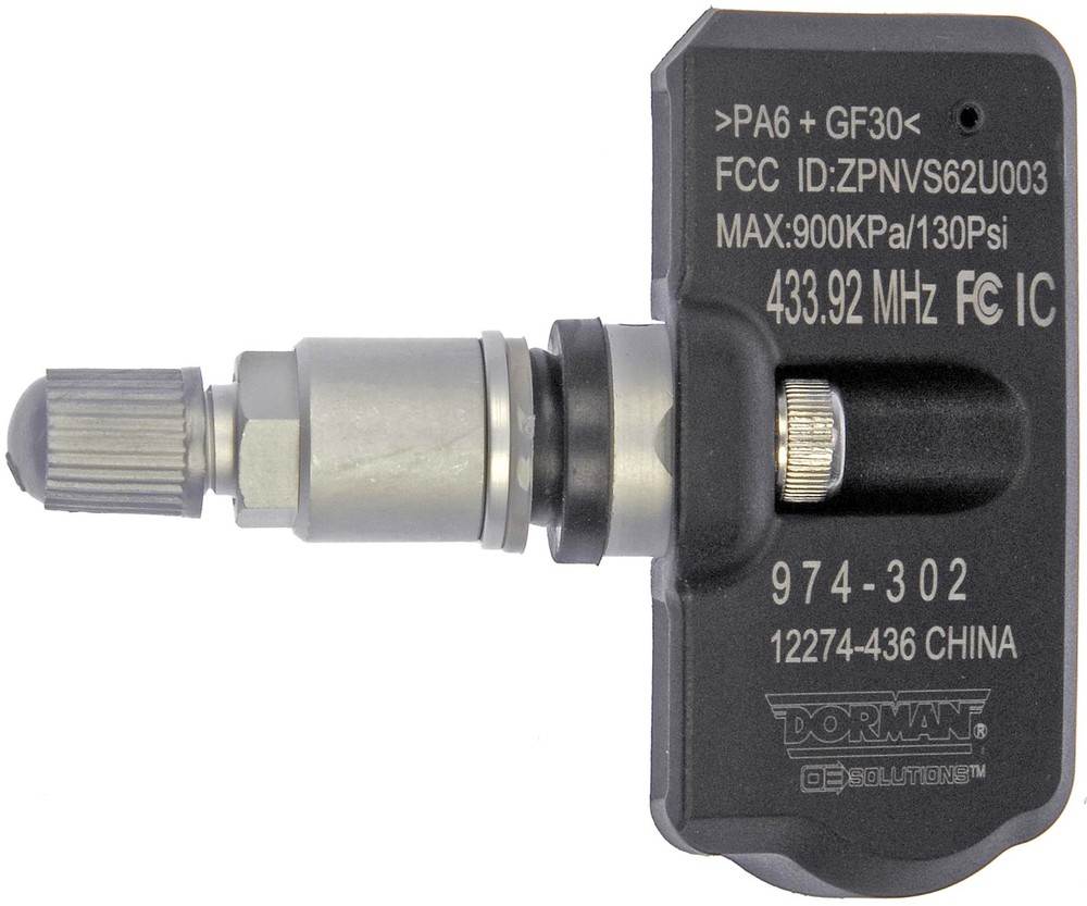 DORMAN OE SOLUTIONS - Tire Pressure Monitoring System(TPMS) Programmable Sensor - DRE 974-302