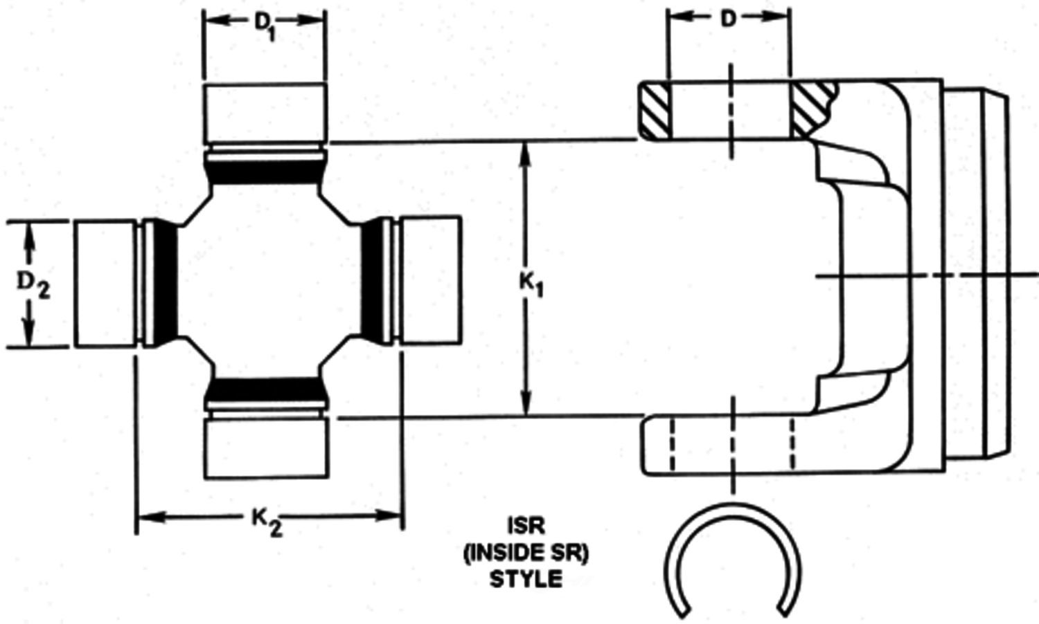 DANA SPICER - FSFT (Rear Driveshaft at Rear Axle) - DSP 15-3147X