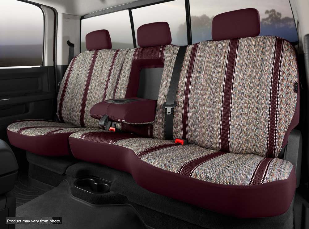 Foto de Cubierta de Asiento TR40 Series - Wrangler Saddleblanket Custom Fit Rear - Wine para Ford Explorer 2015 Marca FIA Número de Parte TR42-62 WINE