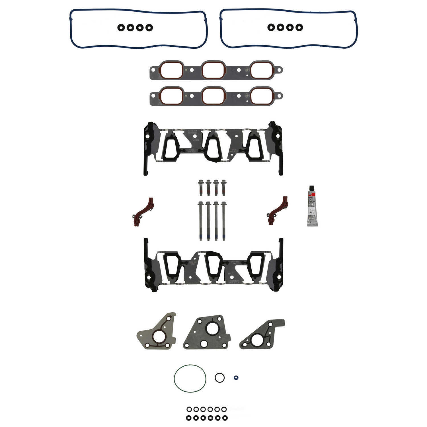 FELPRO - Engine Intake Manifold Gasket Set (Lower and Upper) - FEL MIK 98015 T