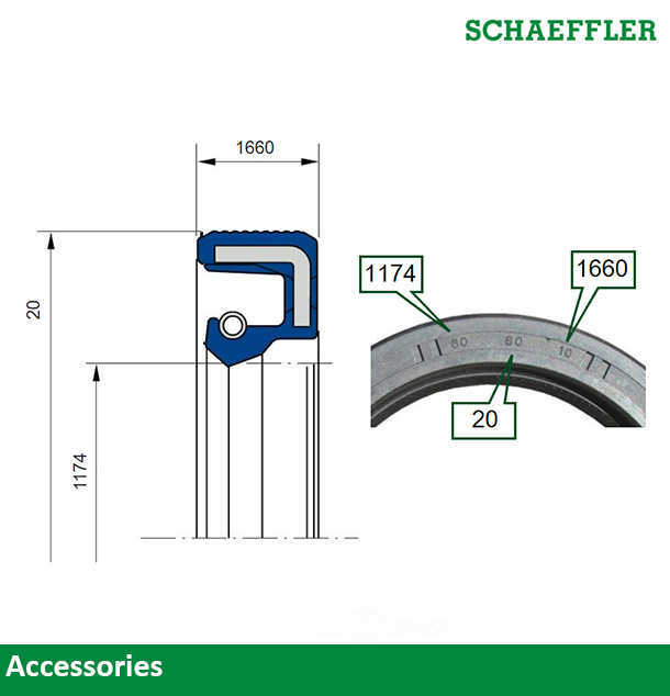 SCHAEFFLER USA - Automatic Transmission Output Shaft Seal - FGA SS2615