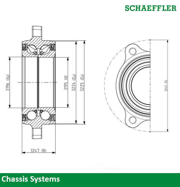 SCHAEFFLER USA - Wheel Bearing Assembly - FGA 805646A