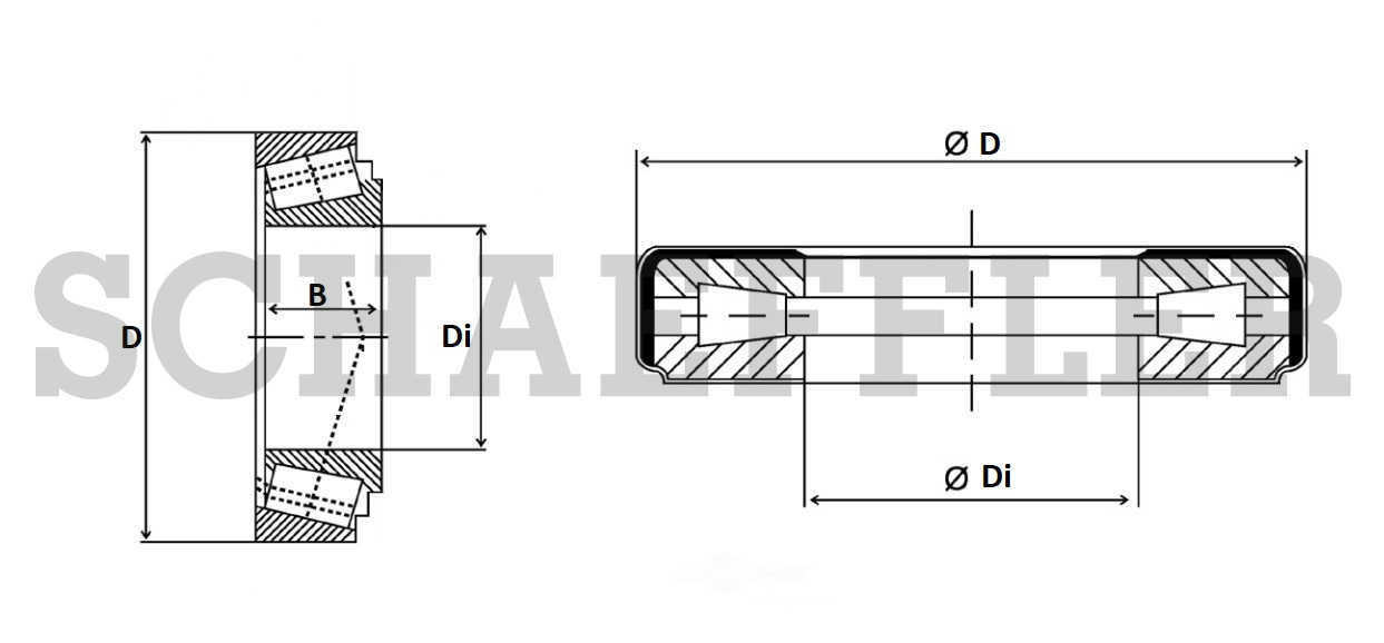 FAG USA - Manual Transmission Countershaft Bearing - FGA 30205A