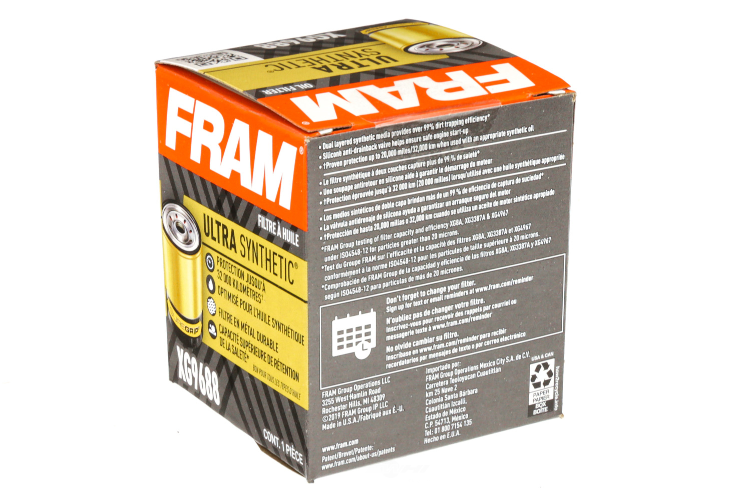FRAM ULTRA - Ultra Synthetic Engine Oil Filter - FP4 XG9688