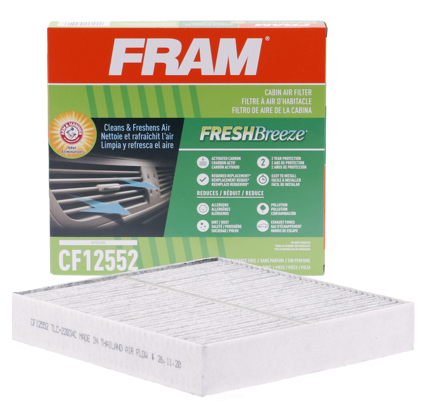 FRAM - Cabin Air Filter - FRA - cf12552