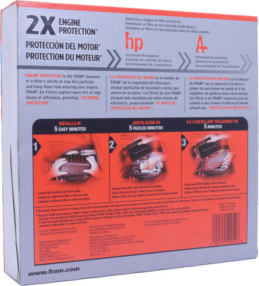 FRAM - Extra Guard Air Filter - FRA - ca184