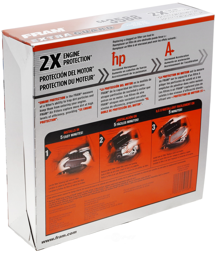 FRAM - Extra Guard Air Filter - FRA - ca3588