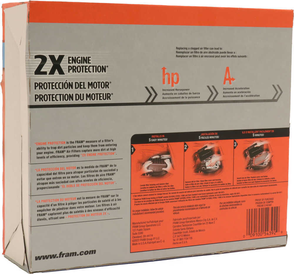 FRAM - Extra Guard Air Filter - FRA - ca10741