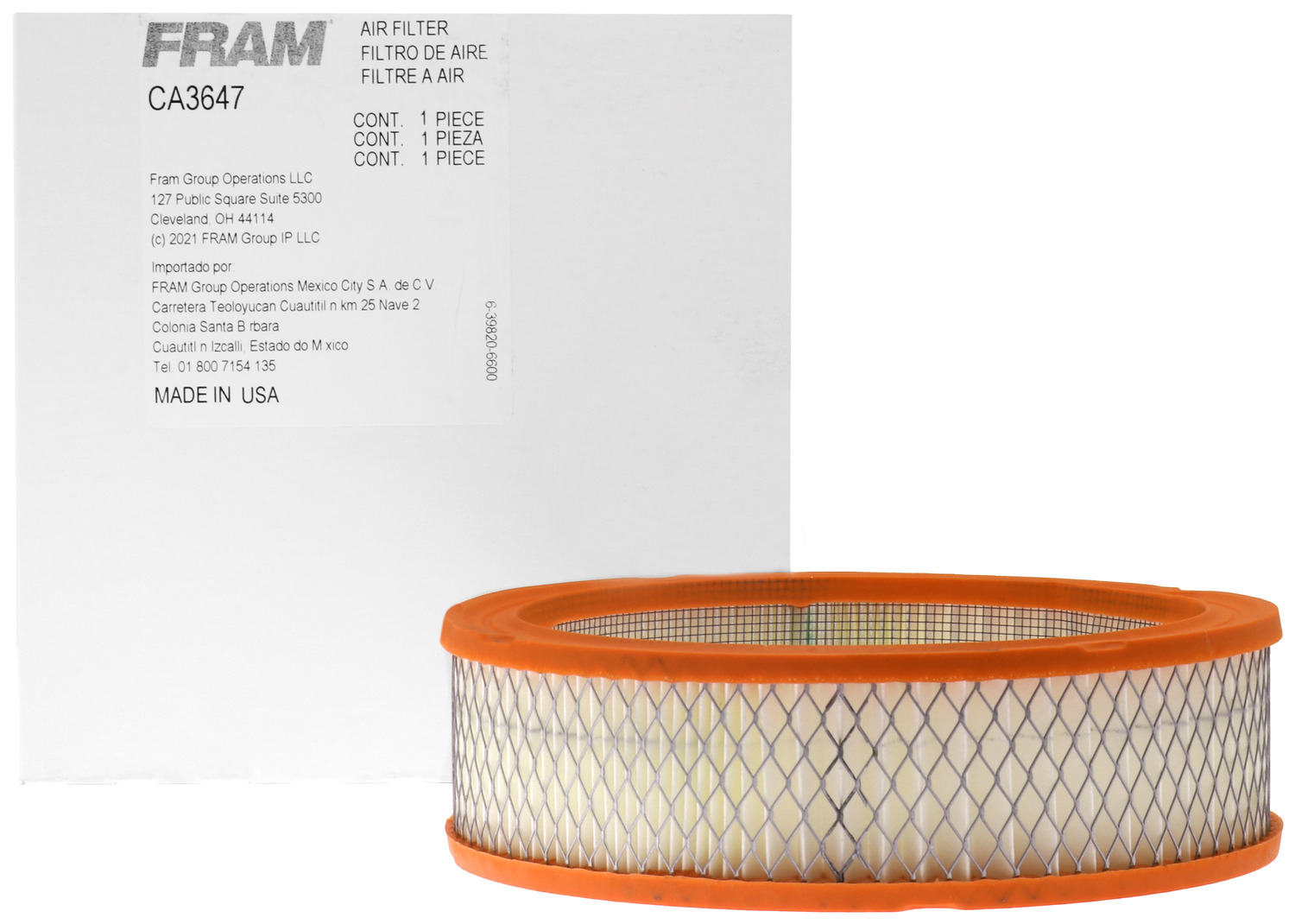 FRAM - Extra Guard Air Filter - FRA - ca3647