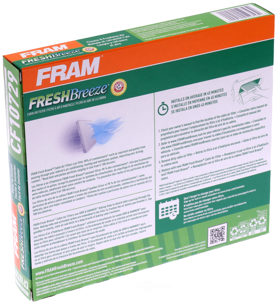 FRAM - Cabin Air Filter - FRA CF10729