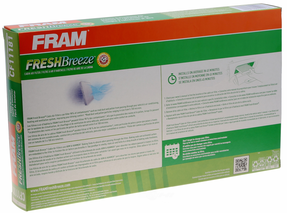 FRAM - Cabin Air Filter - FRA CF11181