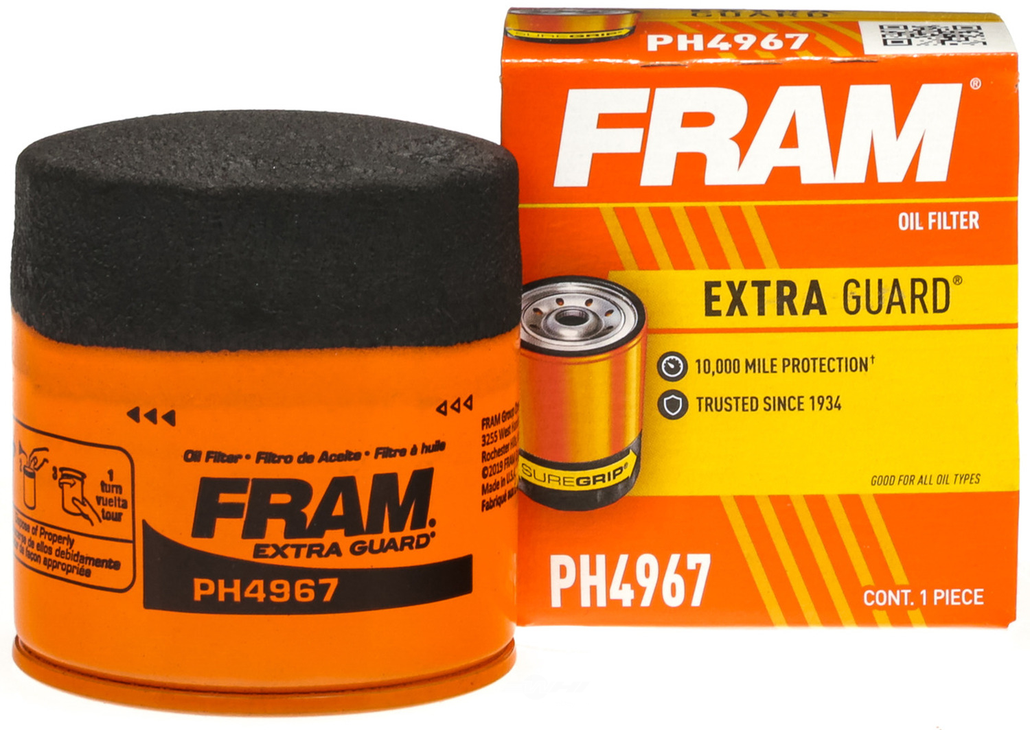 FRAM - Extra Guard Engine Oil Filter - FRA PH4967