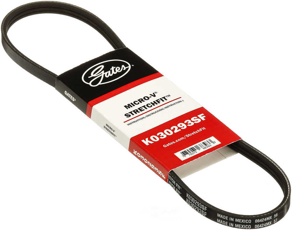 GATES - Premium OE Stretch Fit Micro-V Belt (Vacuum Pump) - GAT K030293SF