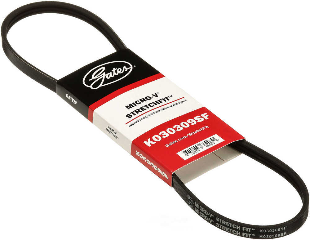 GATES - Premium OE Stretch Fit Micro-V Belt (Water Pump) - GAT K030309SF