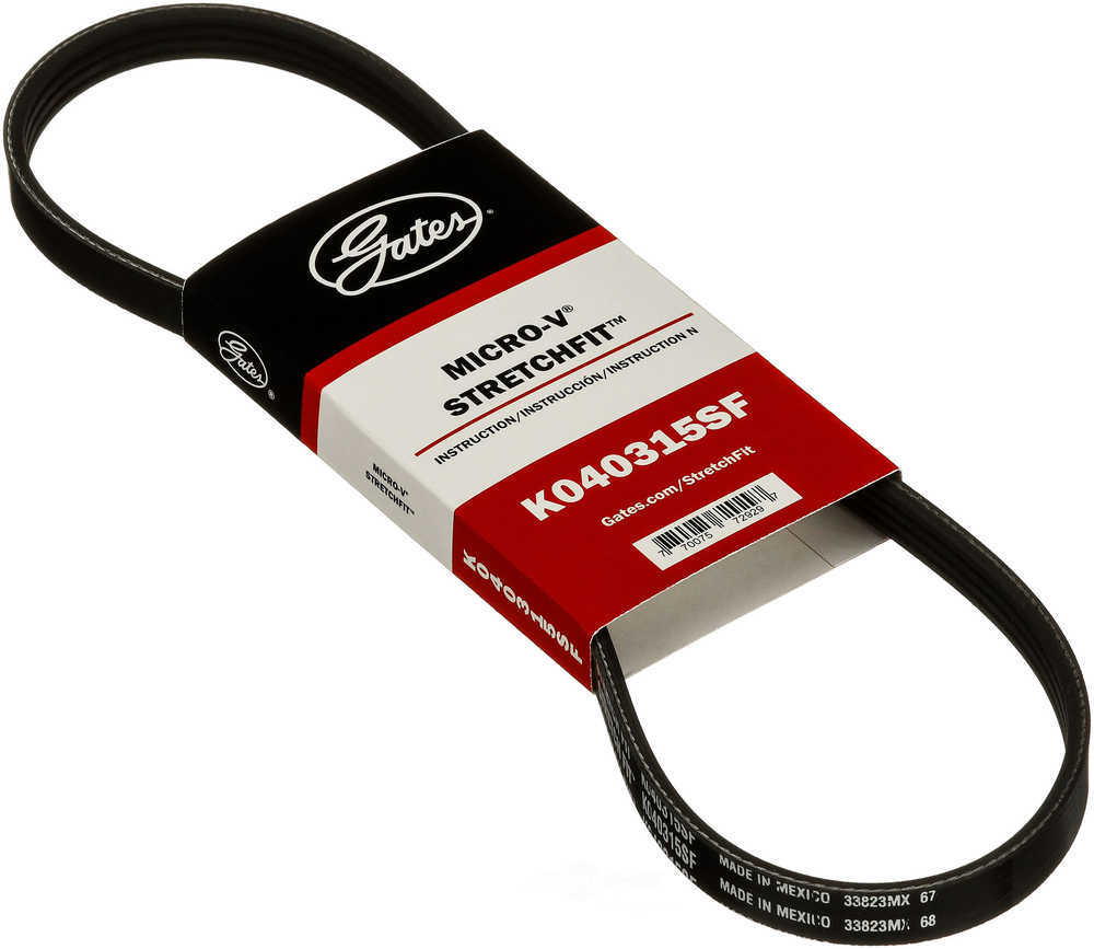 GATES - Premium OE Stretch Fit Micro-V Belt (Air Conditioning) - GAT K040315SF
