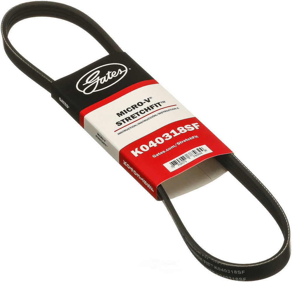 GATES - Premium OE Stretch Fit Micro-V Belt (Air Conditioning) - GAT K040318SF