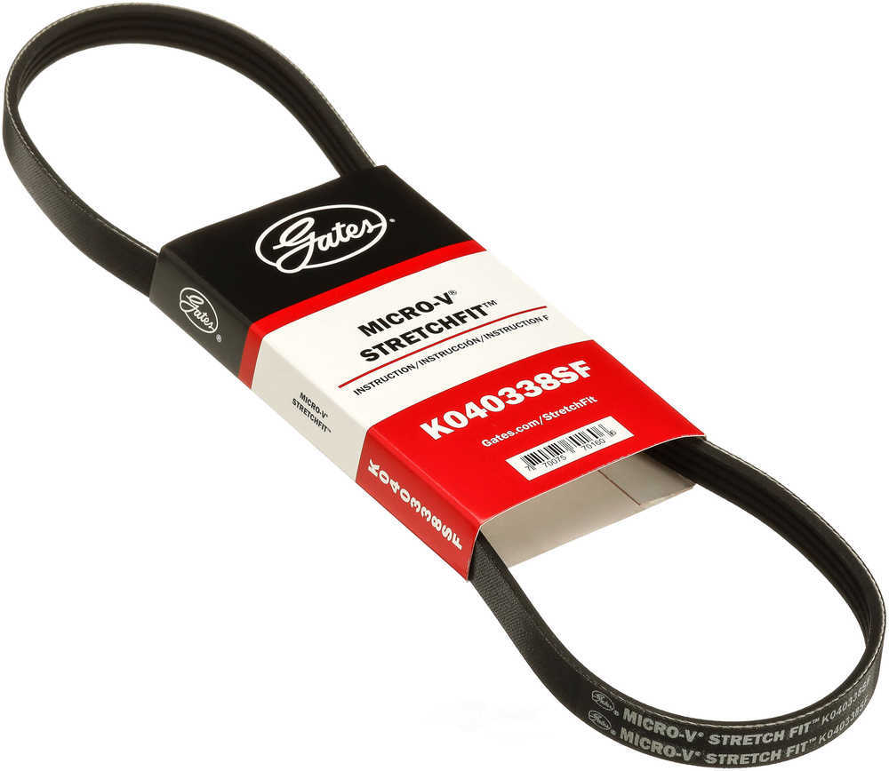 GATES - Premium OE Stretch Fit Micro-V Belt (Air Conditioning) - GAT K040338SF