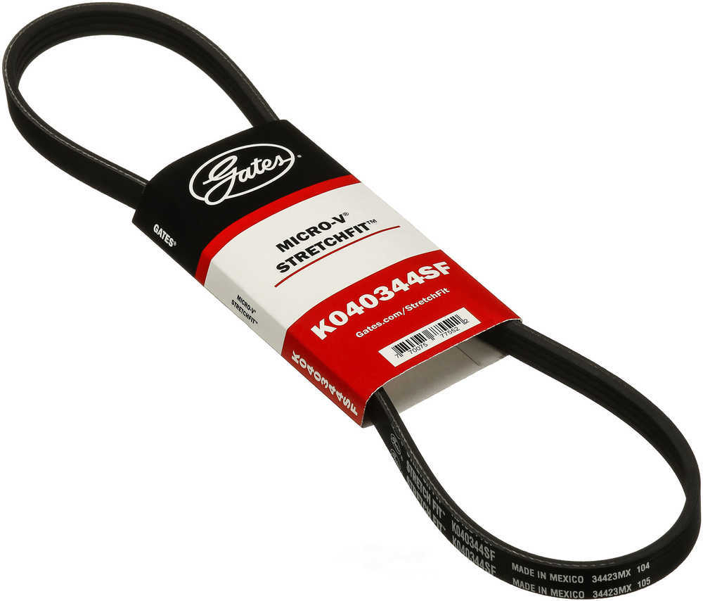 GATES - Premium OE Stretch Fit Micro-V Belt (Air Conditioning) - GAT K040344SF