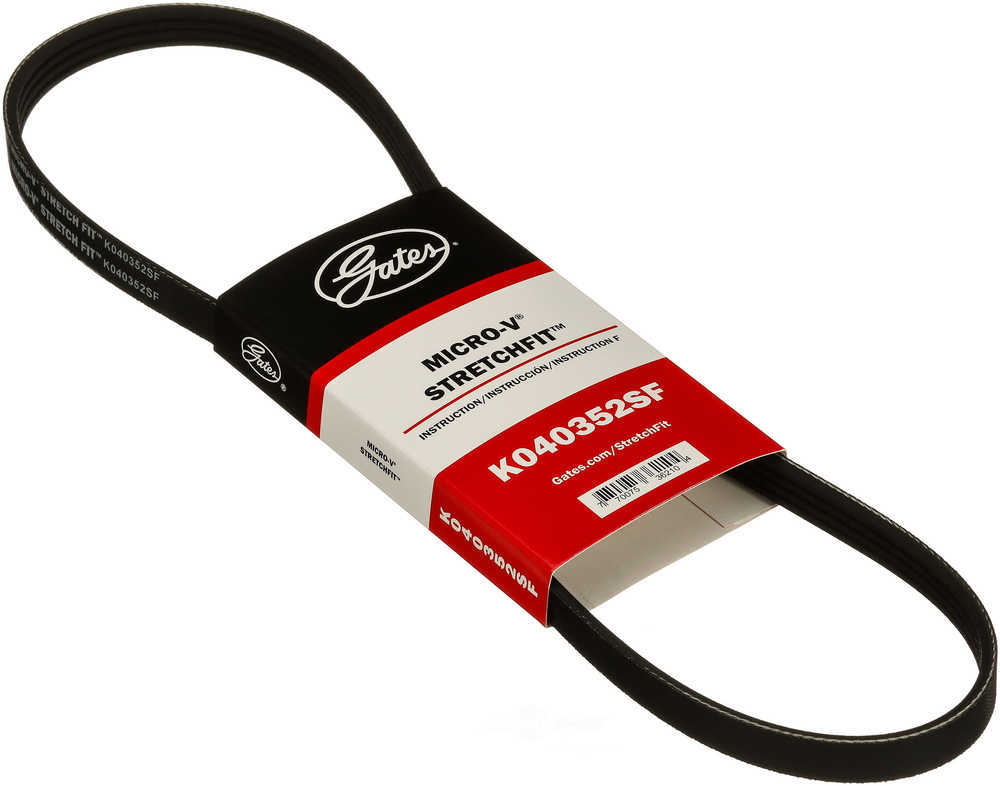 GATES - Premium OE Stretch Fit Micro-V Belt (Power Steering) - GAT K040352SF