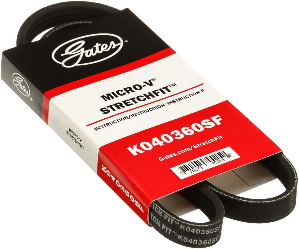 GATES - Premium OE Stretch Fit Micro-V Belt - GAT - k040360sf