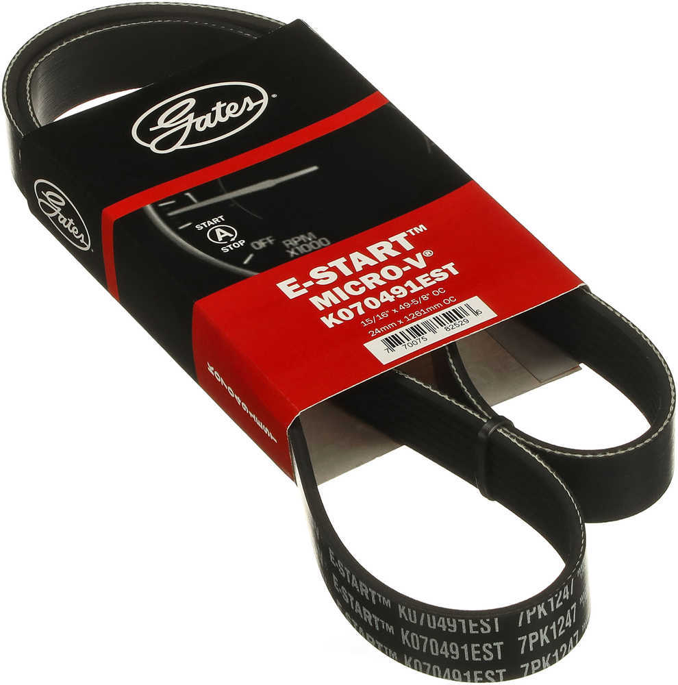 GATES - Automotive V-Ribbed Belt(E-Start) - GAT K070491EMD