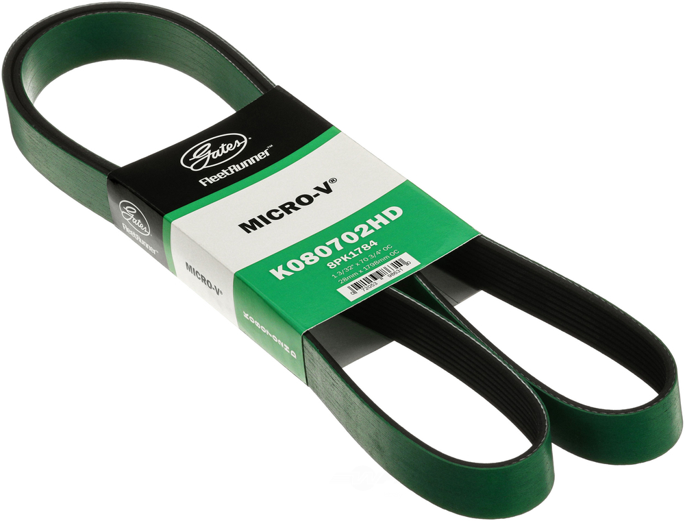 GATES - Fleetrunner Heavy Duty Micro-V Belt - GAT - k080702hd