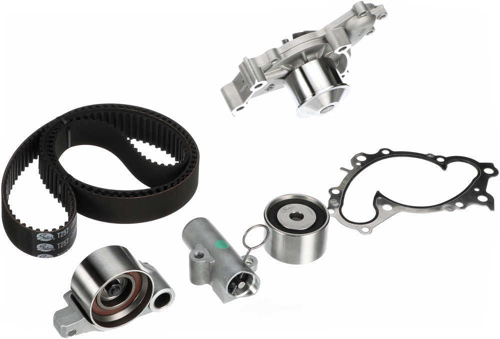 GATES - PowerGrip Premium OE Timing Belt Component Kit w/Water Pump - GAT TCKWP257B