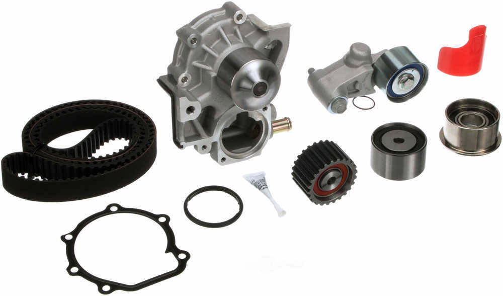 GATES - PowerGrip Premium OE Timing Belt Component Kit w/Water Pump - GAT - tckwp304d