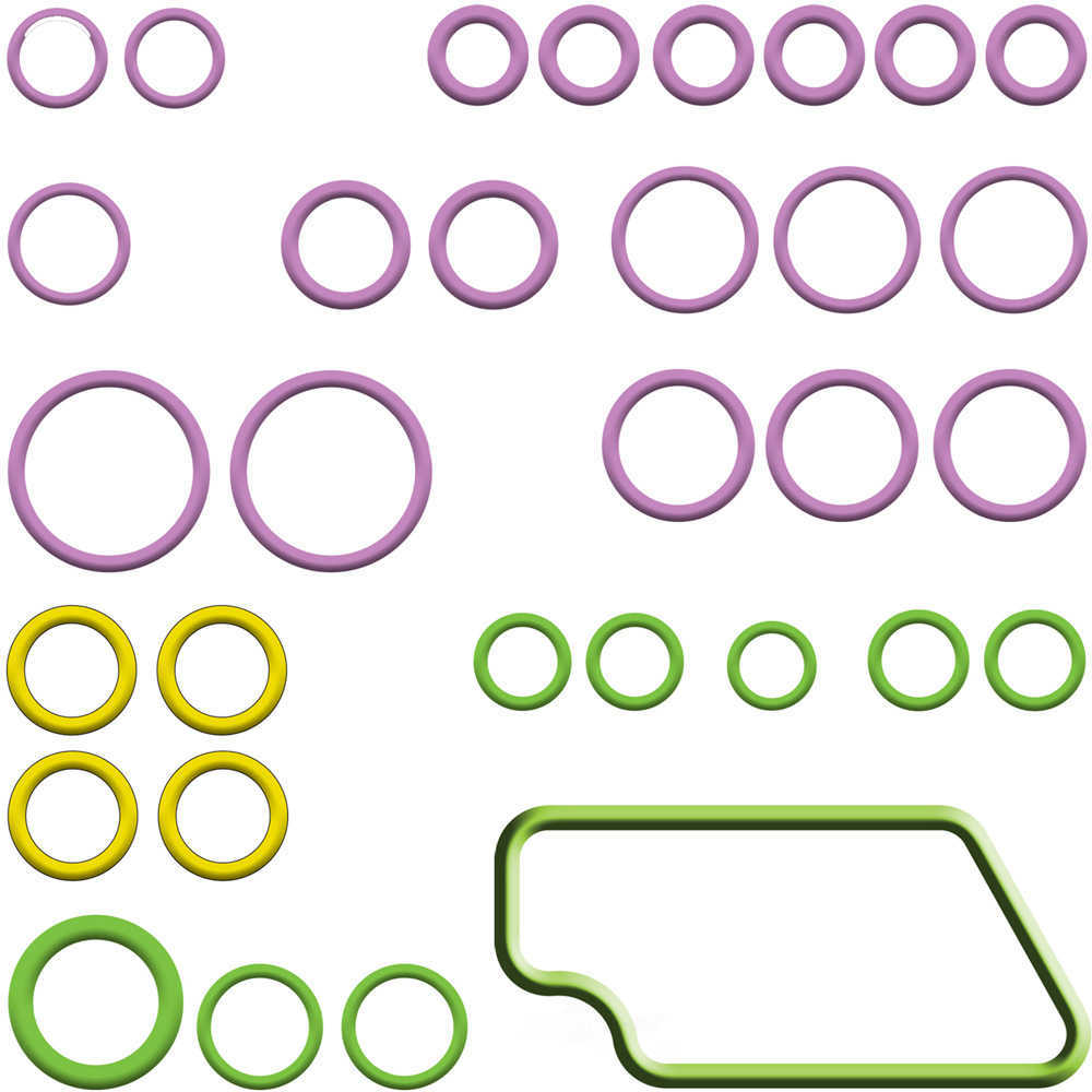 GLOBAL PARTS - A/C System O-ring & Gasket Kit - GBP 1321409